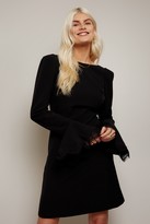 Thumbnail for your product : Little Mistress Lanyon Black Lace-Trim Mini Dress