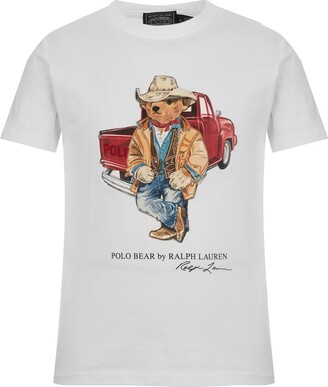 Polo Ralph Lauren Kids Teddy Bear Printed Crewneck T-Shirt