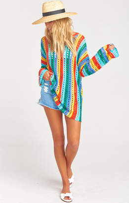 Show Me Your Mumu Cruz Sweater ~ Rainbow Tropic Knit