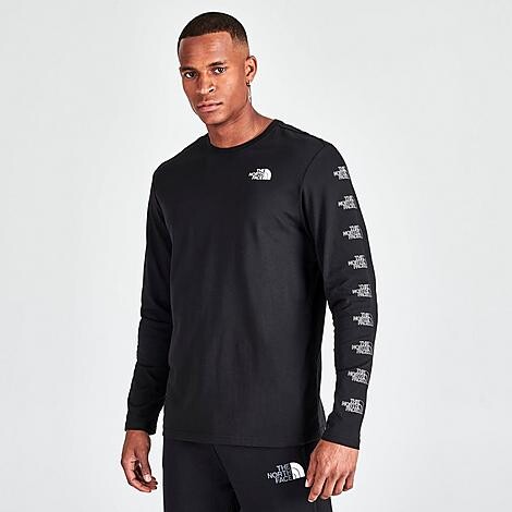 The North Face Men's Repeat Logo Long-Sleeve T-Shirt - ShopStyle