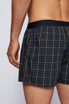 HUGO BOSS Two-pack of cotton pyjama shorts with logo waistband