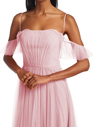Vera Wang Bride Miriam Pleated Tulle Gown - ShopStyle Evening Dresses