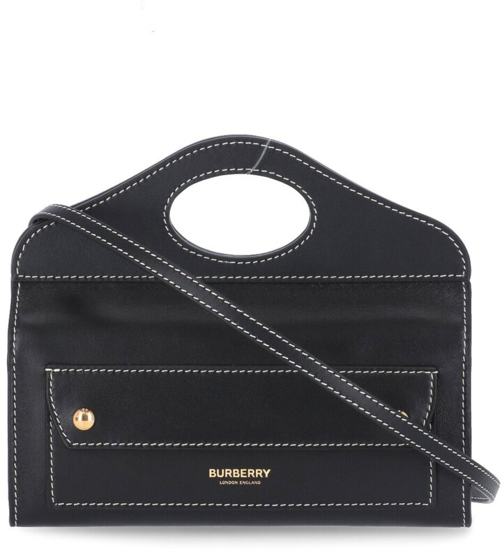 Burberry Top Handle Clutch Bag ShopStyle