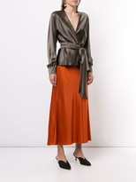 Thumbnail for your product : Voz Wrap Silk Blouse