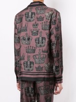 Thumbnail for your product : Dolce & Gabbana Crown Print Pyjama Shirt