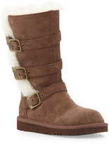 Thumbnail for your product : UGG Maddi Triple-Buckle Tall Suede Boot, Chocolate, 10T-6Y