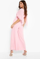 Thumbnail for your product : boohoo Pleated Detail Culotte Jumpsuit