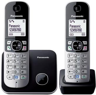 Panasonic KX-TG6812EB Digital Cordless Phone Twin Handset