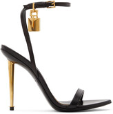 Thumbnail for your product : Tom Ford Black Padlock Pointy Naked Heeled Sandals