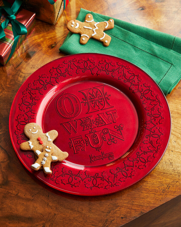 Neiman Marcus Christmas 2022 Annual Glass Platter, 13" ShopStyle