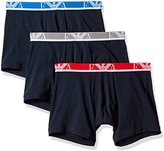 Thumbnail for your product : Emporio Armani Men's Stretch Cotton Eagle Logo Boxer Brief, 3-Pack