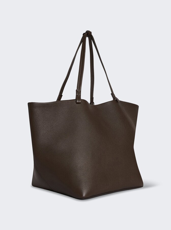 The Row Xl Park Tote Bag Deep Brown