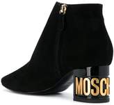 Thumbnail for your product : Moschino logo heel boots