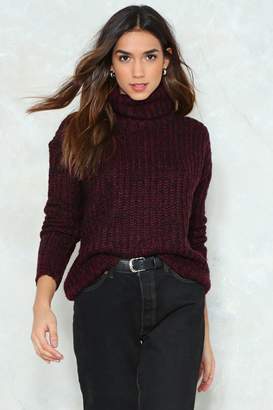 Nasty Gal Knit's About Time Turtleneck Sweater
