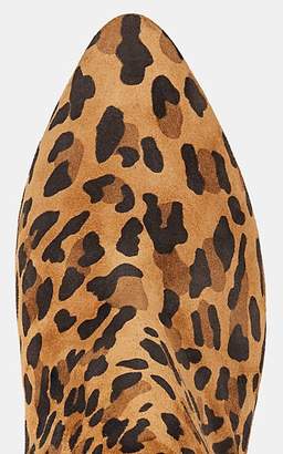 Christian Louboutin Women's Eloise Leopard-Print Suede Ankle Boots - Caramel