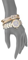 Thumbnail for your product : Adrienne Vittadini Crystal Bracelet Watch & Bangle Bracelet Set