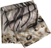 Thumbnail for your product : Johnston & Murphy Abstract Animal Print Scarf