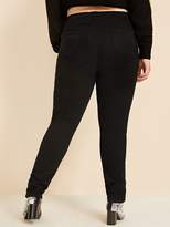 Thumbnail for your product : Shein Plus Button Front High Waist Skinny Jeans