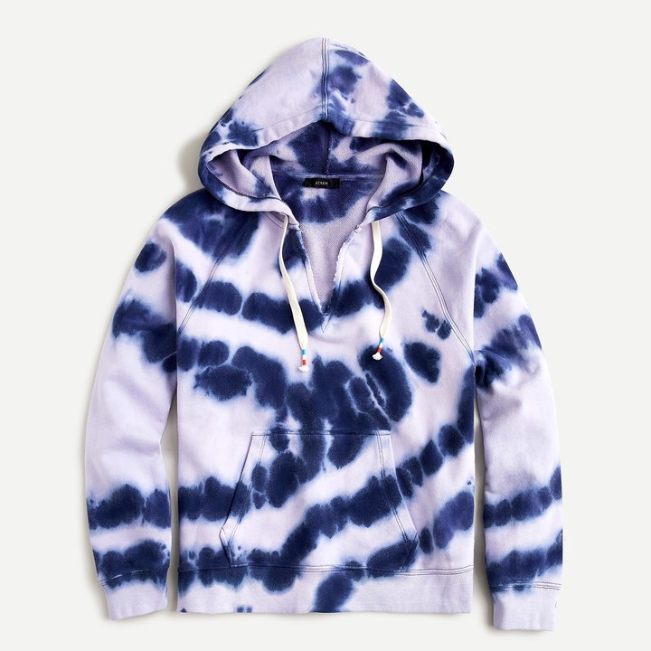 Tie-dyed hoodie in original cotton terry