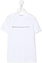 Thumbnail for your product : Calvin Klein Kids logo-print crew-neck T-shirt