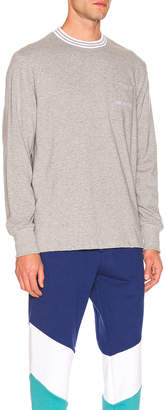 Leon Aime Dore Ribbed Collar Sweatshirt in Heather Grey | FWRD
