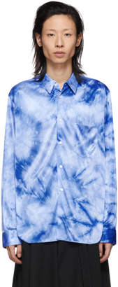 Comme des Garcons Homme Plus Homme Plus Blue Jersey Bright Uneven Dyed Shirt