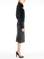 Thumbnail for your product : Carven Long Wool Zebra Skirt