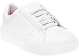 New Womens Superdry White Brooklyn Leather Trainers Court Lace Up
