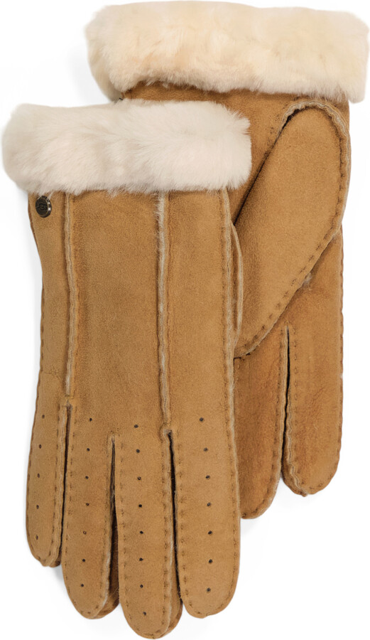 UGG Shearling Classic Perforated Gloves ShopStyle
