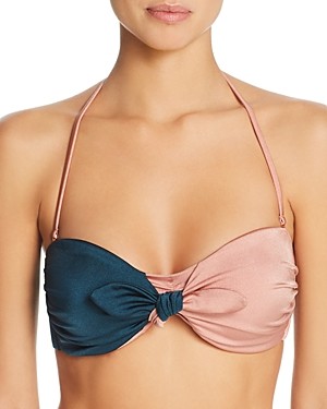 Tori Praver Desiree Color-Blocked Bikini Top