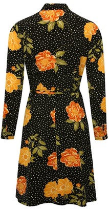 M&Co Floral print shirt dress