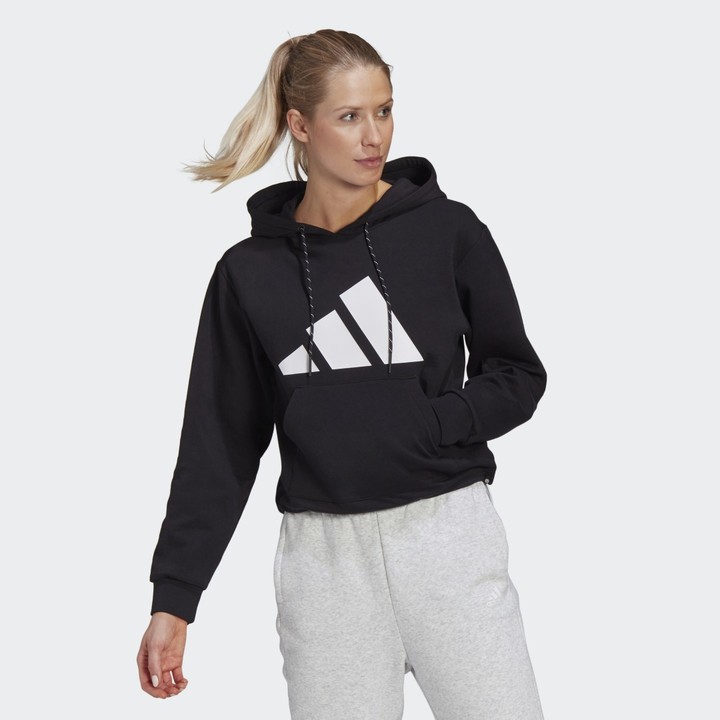 black and white adidas hoodie