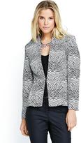Thumbnail for your product : Definitions Zebra Fit and Flare Print Jacket