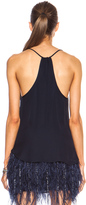 Thumbnail for your product : Haute Hippie Sweet Home Alabama Silk Tank in Dark Midnight