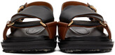 Thumbnail for your product : Marni Black & Brown Fussbett Sandals