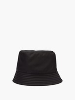 Thumbnail for your product : Prada Logo-plaque Nylon Bucket Hat - Black