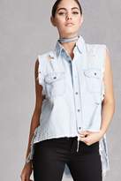 Thumbnail for your product : Forever 21 Twelve Chambray High-Low Vest