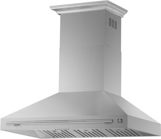 Forno Aria 48 Inch Wall-Mounted Range Hood with 1200 CFM Motor, 4-Speed Fan, Charcoal Filter