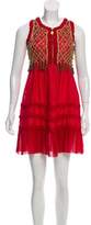 Thumbnail for your product : Manoush Silk Mini Dress w/ Tags