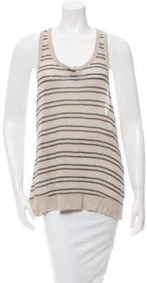 Alexander Wang T by Striped Racerback Top
