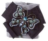 Thumbnail for your product : Dolce & Gabbana Embellished Striped Waist Belt w/ Tags Grey Embellished Striped Waist Belt w/ Tags