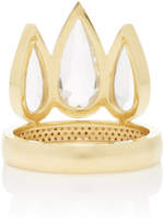 Thumbnail for your product : Ark Tiara 18K Gold Sapphire And Crystal Ring