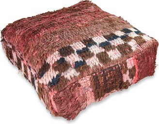 Etsy Berber Moroccan Kilim Pouf - 100% Wool & Cotton Handwoven Vintage Floor Cushion K606