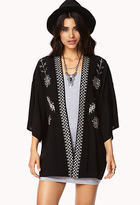 Thumbnail for your product : Forever 21 Desert Cool Embroidered Kimono