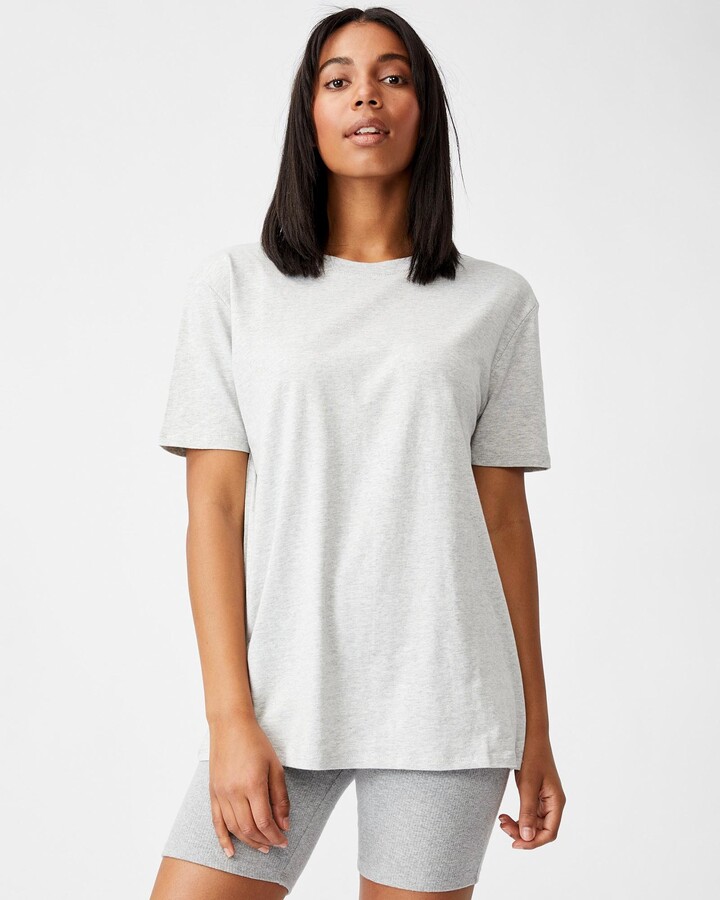 Cotton On Women's Grey Basic T-Shirts 