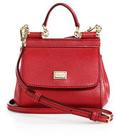 Thumbnail for your product : Dolce & Gabbana Sicily Micro Textured Leather Top-Handle Satchel