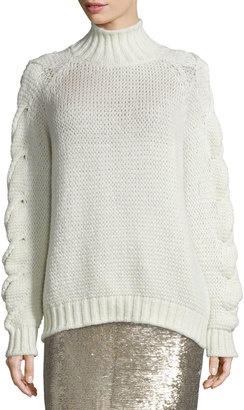 IRO Zane Alpaca-Blend Oversized Sweater, Ecru
