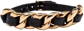 Thumbnail for your product : Chanel Gold And Black Leather Chain