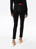 Thumbnail for your product : Alessandra Rich Lace-Side Skinny Jeans