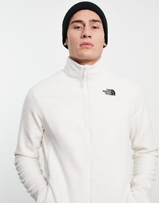 The North Face 100 Glacier full zip fleece in white - ShopStyle Jackets